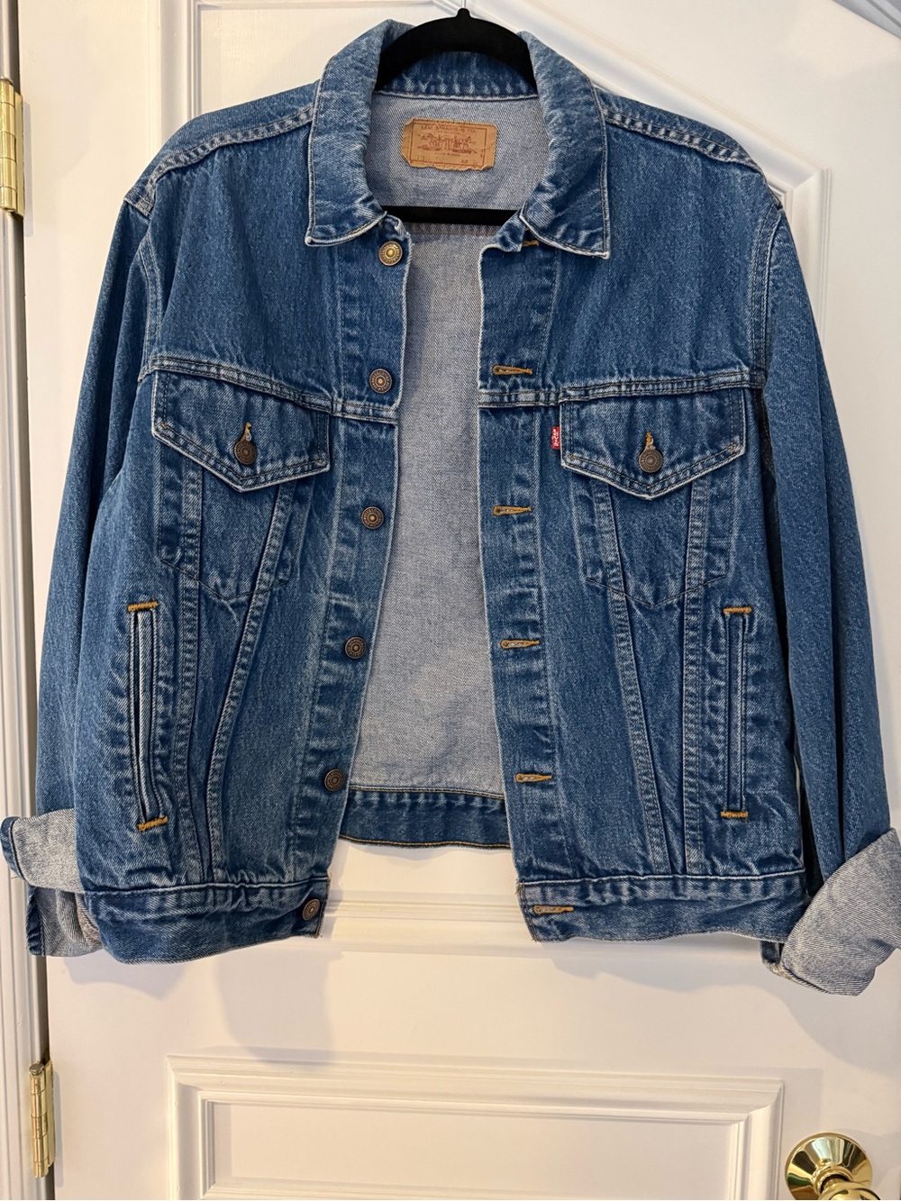 Vintage Levi’s Type III Trucker Jacket Made USA Denim Jean Jacket Size 44 L